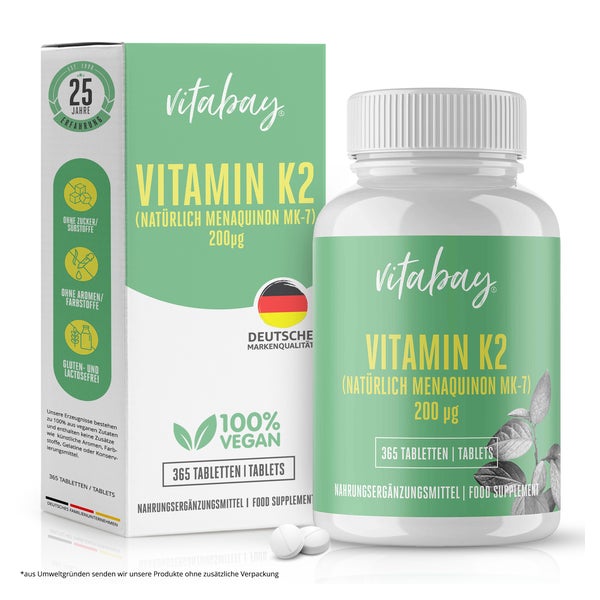 Vitabay Vitamin K2 200 µg 365 St