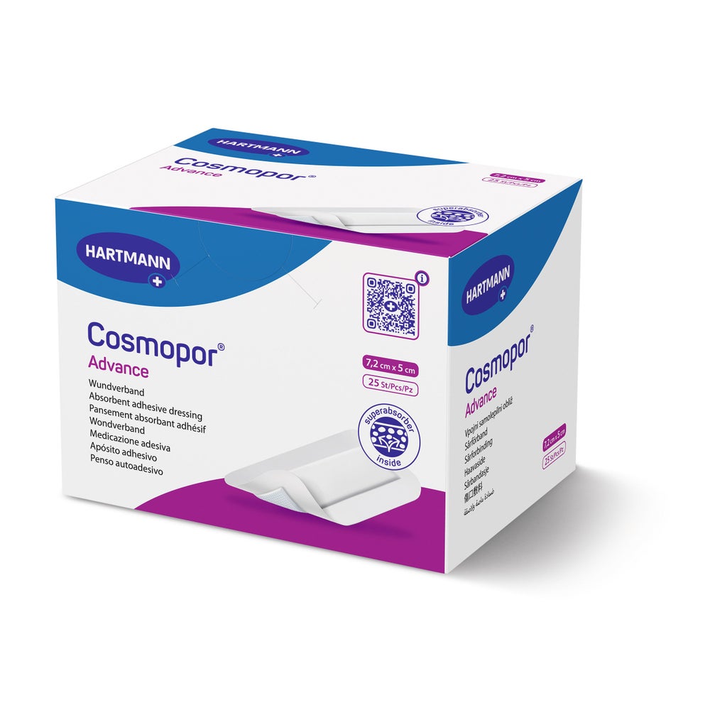 Hartmann Cosmopor Advance Wundverband steril 7,2 x 5 cm (25 Stck.) 25 St