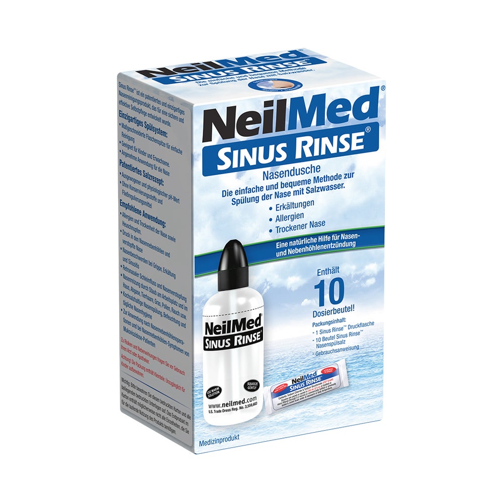 SinusRinse Nasendusche mit 10 Beuteln Nasenspülsalz 1 P