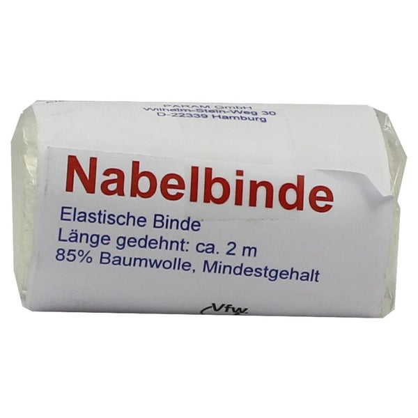 Nabelbinde 6 cm m.Band m.Cellophan 1 St