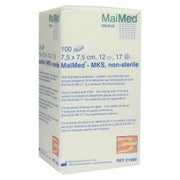 MaiMed Mull - Schlitzkompressen unsteril 12- lagig 100 Stück - 7,5 x 7,5 cm 100 St