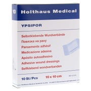 Holthaus Medical YPSIPOR Wundverband steril - 10 x 10 cm (10 Stck.) 10 St