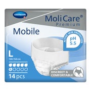 MoliCare Premium Mobile, 6 Tropfen, Gr.L, Hüftumfang 100 - 150 cm 14 St
