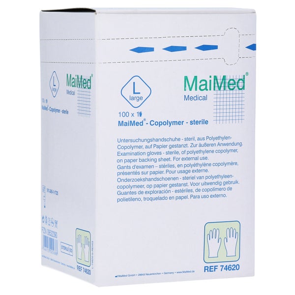 Maimed Copolymer Handschuh steril Gr.L e 100 St