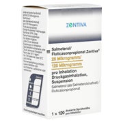 SALMETEROL/Fluticasonpropionat Zent.25/125µg 1 St