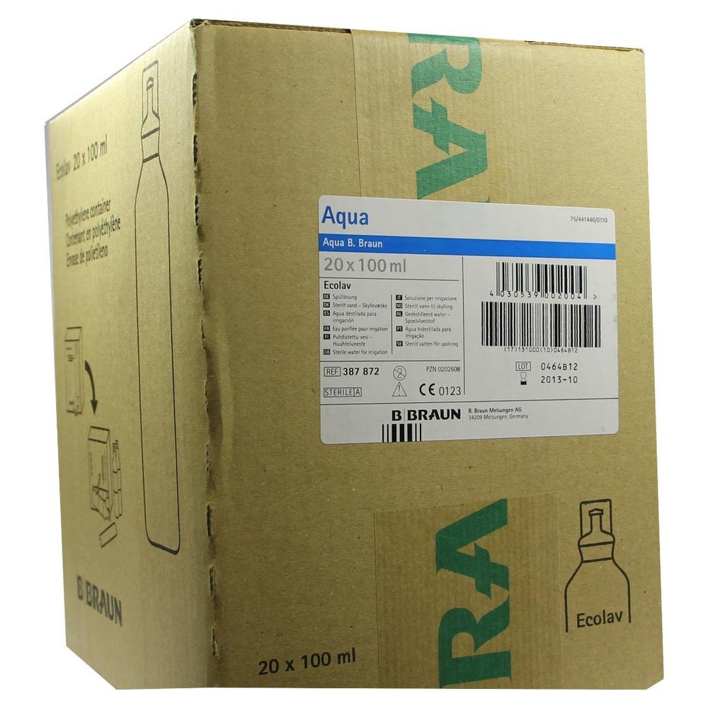 AQUA B.braun Spüllösung Ecolav 20X100 ml