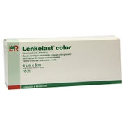 Produktabbildung: Lohmann & Rauscher Lenkelast color Universalbinde blau 10 Stück - 6 cm x 5 m 10 St