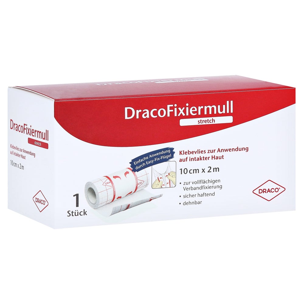 Dracofixiermull Stretch 10 cmx2 m 1 St