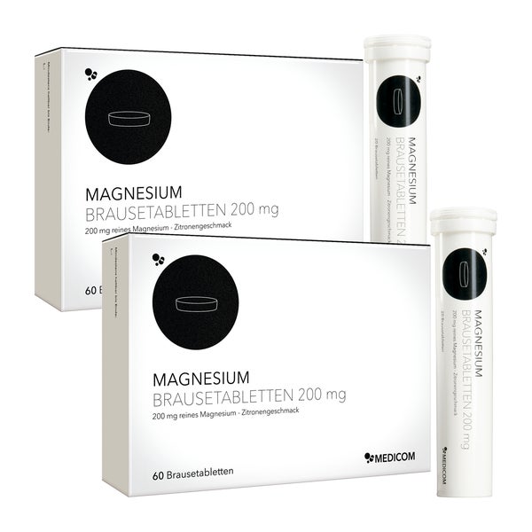 Magnesium Brausetabletten 200 mg 2X60 St