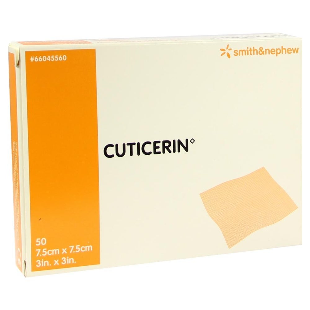 Cuticerin 7,5x7,5 cm Gaze mit Salbenbeschichtung 50 St