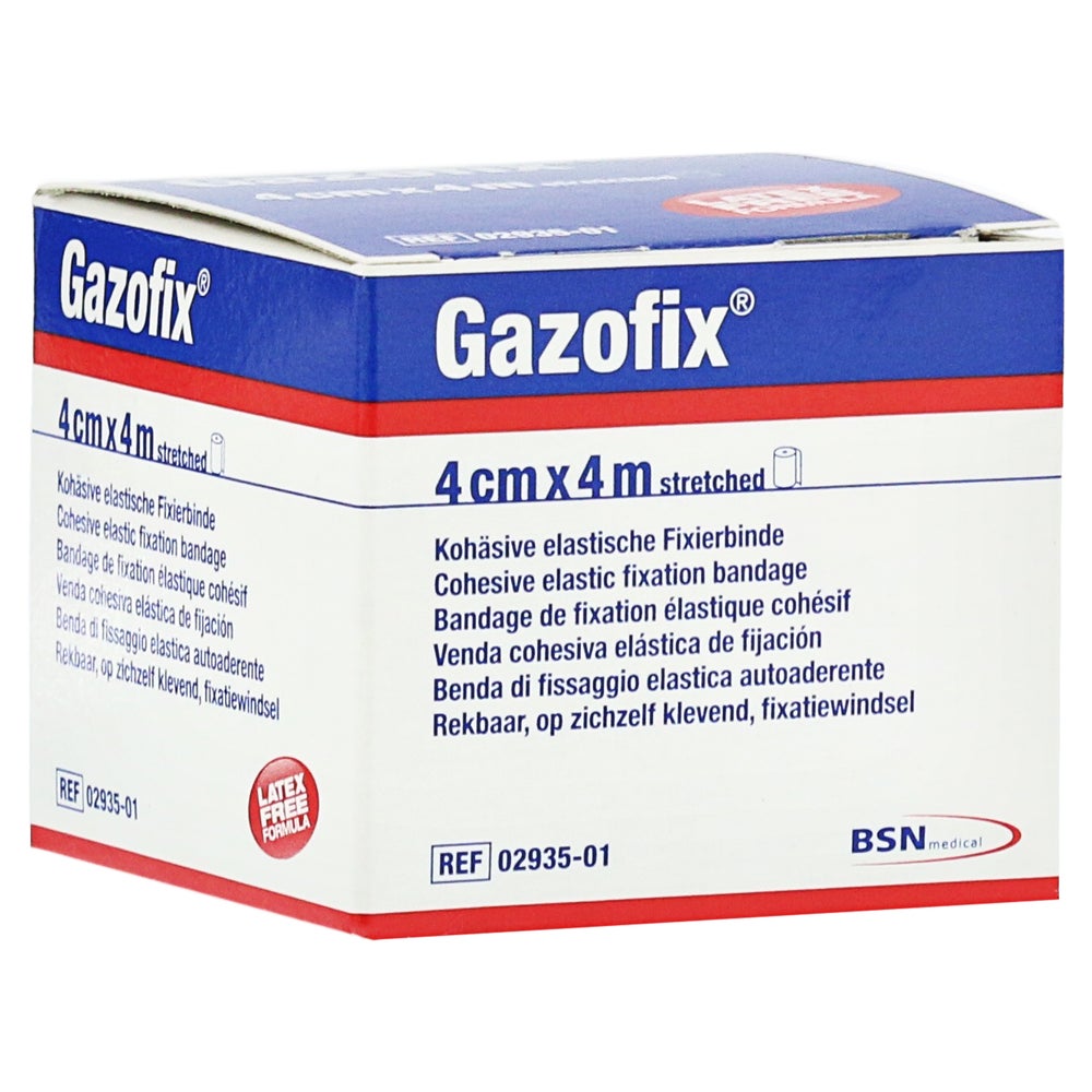 Gazofix Fixierbinde Kohäsiv 4 cmx4 m 1 St