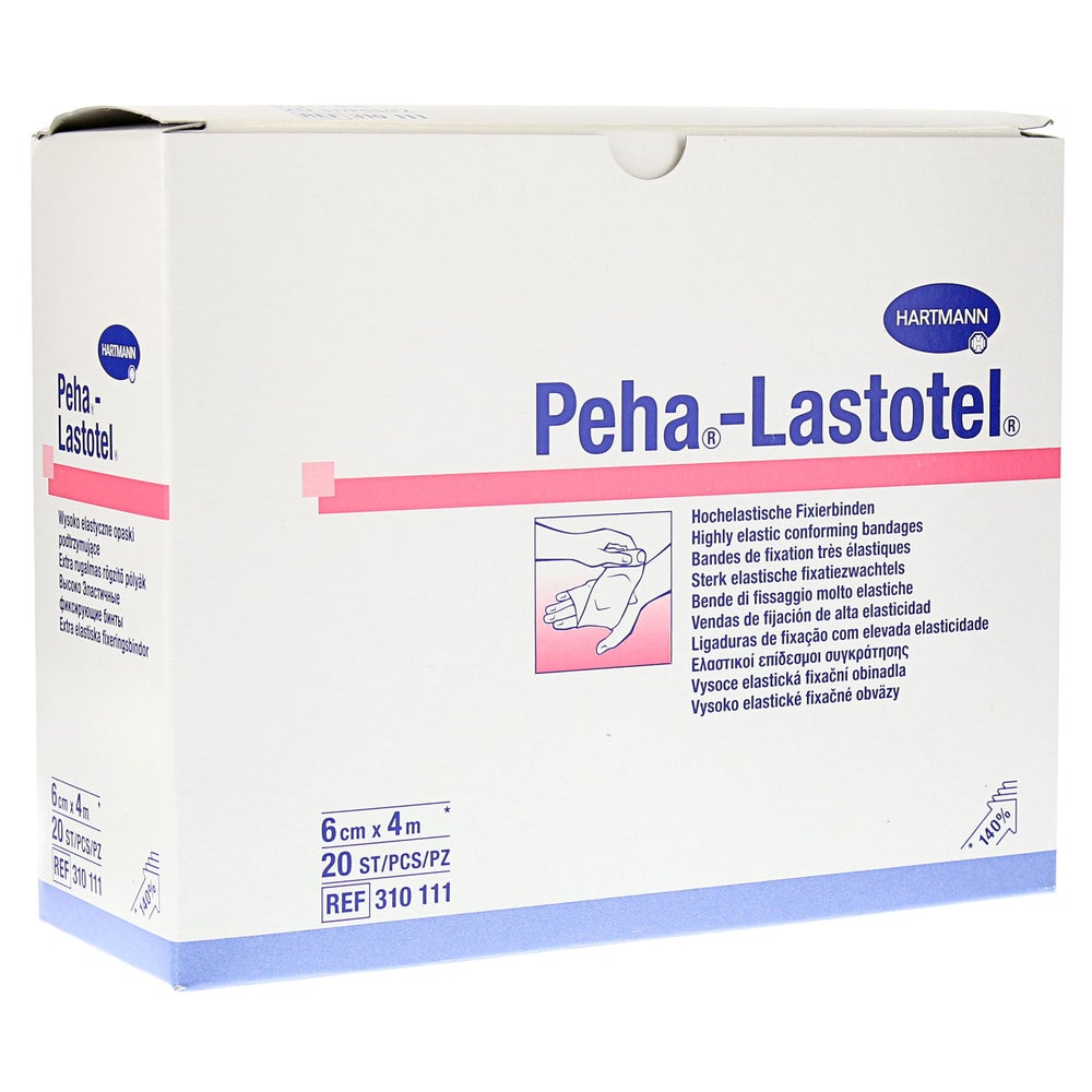 Hartmann Peha®-Lastotel Fixierbinde 20 Stück - 4 m x 6 cm / Packung = 20 Stück (80 m) 20 St