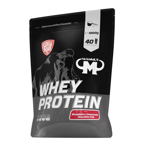 Whey Protein - Strawberry Cheesecake Chocolate Chip Zipp-Beutel 1000 g