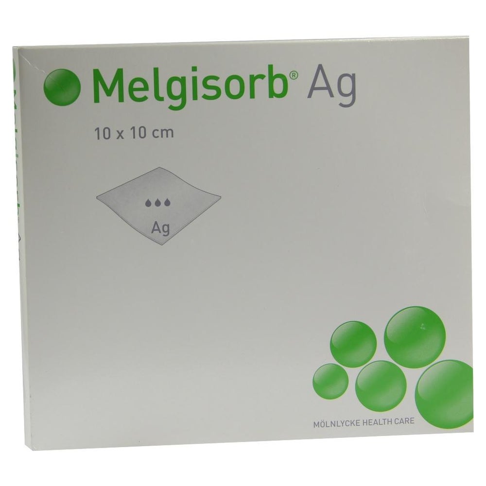 Melgisorb Ag Verband 10x10 cm 10 St