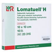 Lomatuell H Salbentüll 10 x 10 cm Steril 10 St