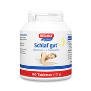 MEGAMAX® Schlafgut Melatonin und L-Tryptophan 100 St