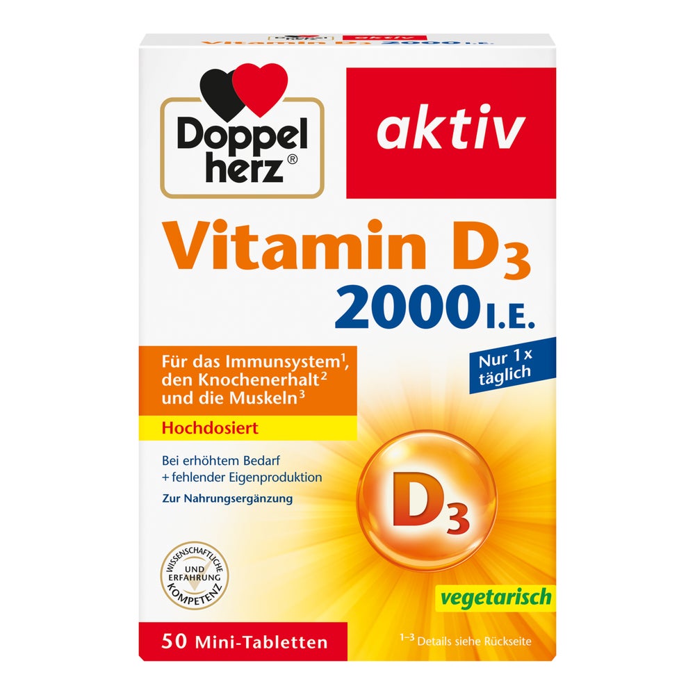 Doppelherz Vitamin D3 2000 I.E. Tablette 50 St