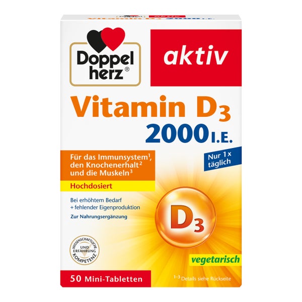 Doppelherz Vitamin D3 2000 I.E. Tablette 50 St