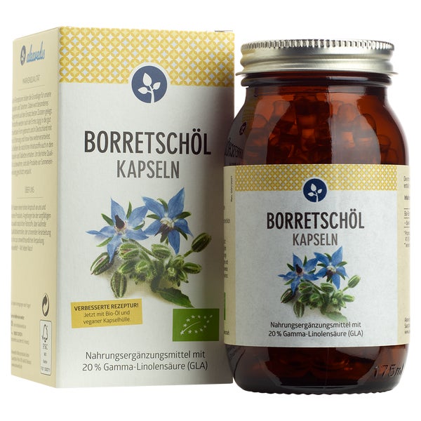 BorretschÖl 500 Mg Kapseln Bio Vegan 120 St