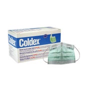 Coldex Einmal-OP-Mundschutz, latexfrei, Typ II, grün, 50er Pack 1X50 St