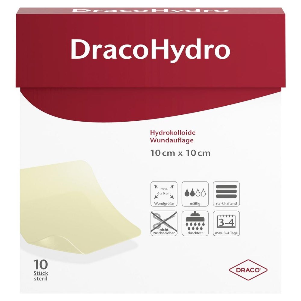 Dracohydro Hydrokolloide Wundauflage 10 x 10 cm 10 St