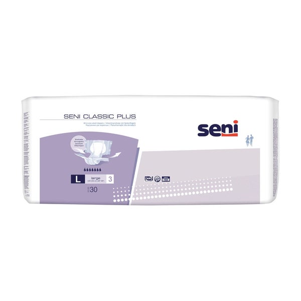 Seni Classic Plus Large Inkontinenzhosen Unisex, 100 - 150 cm, 3100 ml 3X30 St