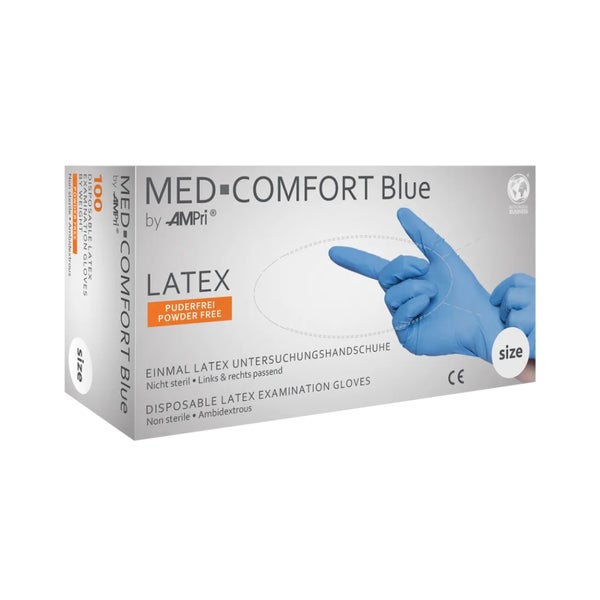 MED Comfort Blue U.Hands.Latex unster.pf 100 St 100 St