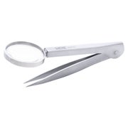 Splitterpinzette mit 4-fach-Lupe, rostfrei, 12 cm 1 St