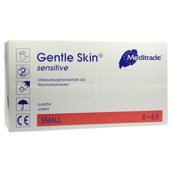 Meditrade Gentle Skin sensitive Einmalhandschuhe Latex 100 Stück - S 100 St