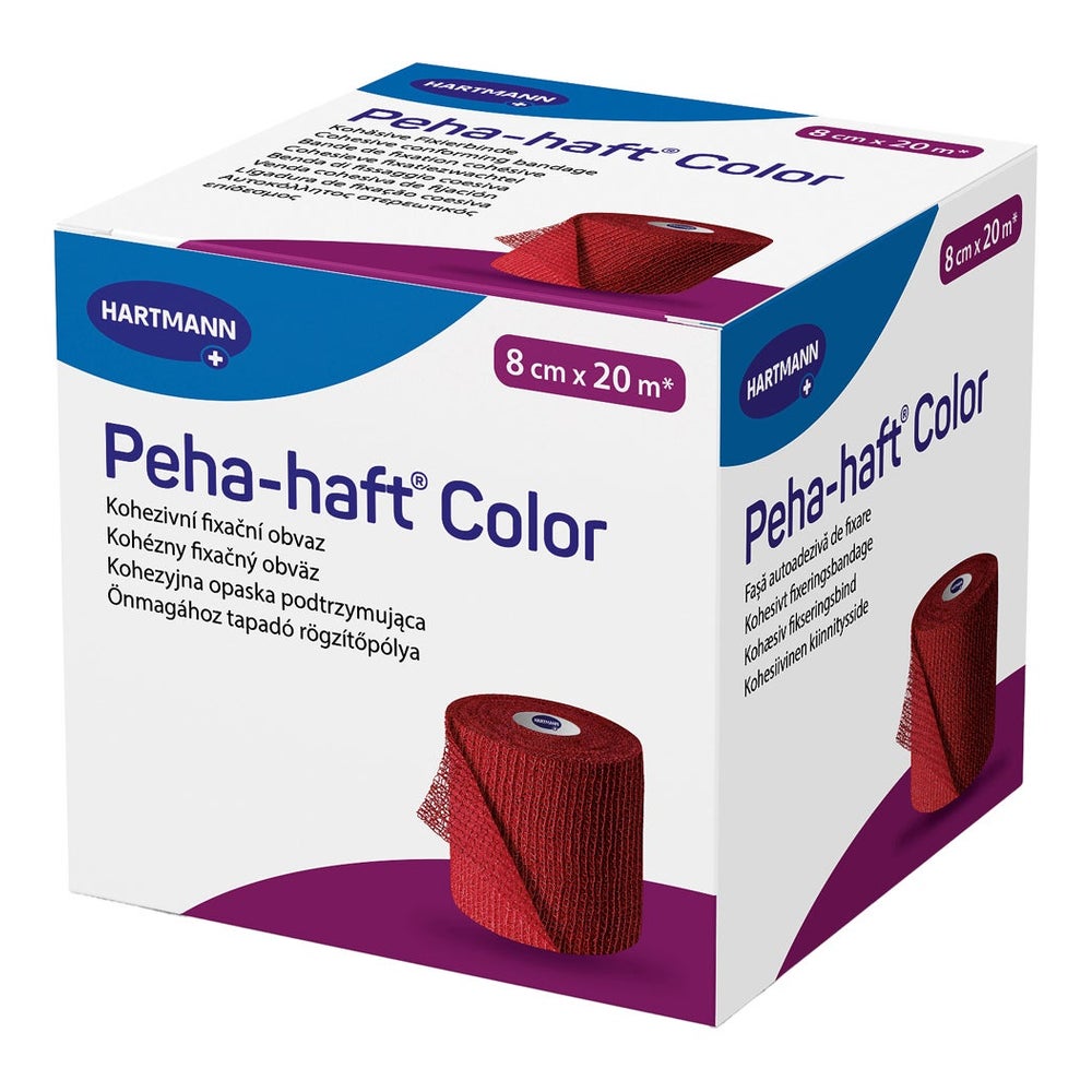 Hartmann Peha-haft Kohäsive Fixierbinde 8 cm x 20 m - Rot 1 St