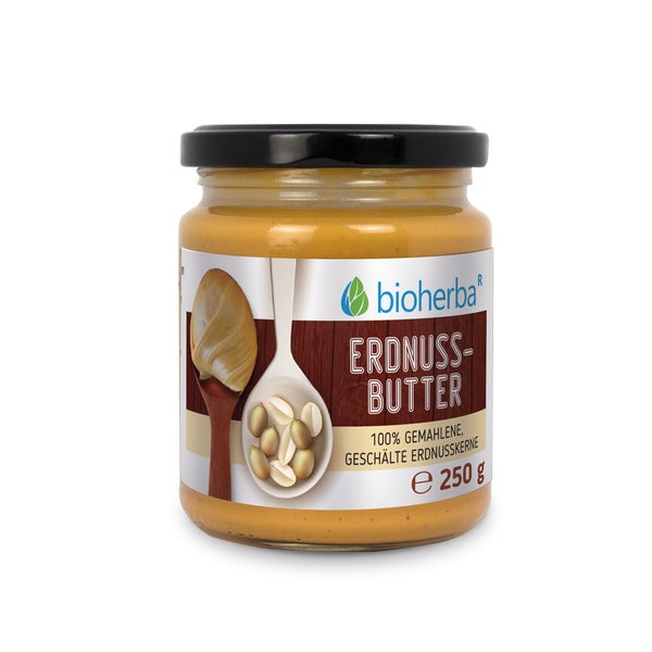 Bioherba Erdnussbutter gemahlene geschälte Erdnusskerne 250 g
