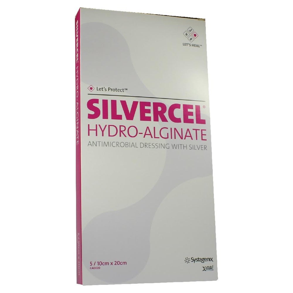Silvercel Hydroalginat Verband 10x20 cm 5 St