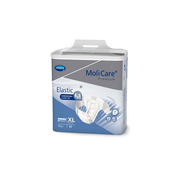 MoliCare Premium Elastic, 6 Tropfen, Gr. XL, 140 - 175 cm Hüftumfang 4X14 St