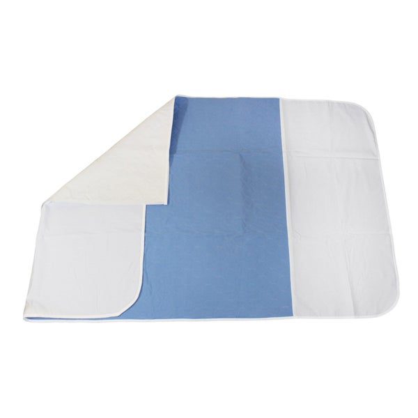Medi-Inn Bettschutzauflage waschbar, 90 x 85 cm, hellblau 4-lagig mit Flügel 1 St