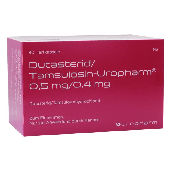 DUTASTERID/Tamsulosin-Uropharm 0,5mg/0,4mg Hartk. 90 St