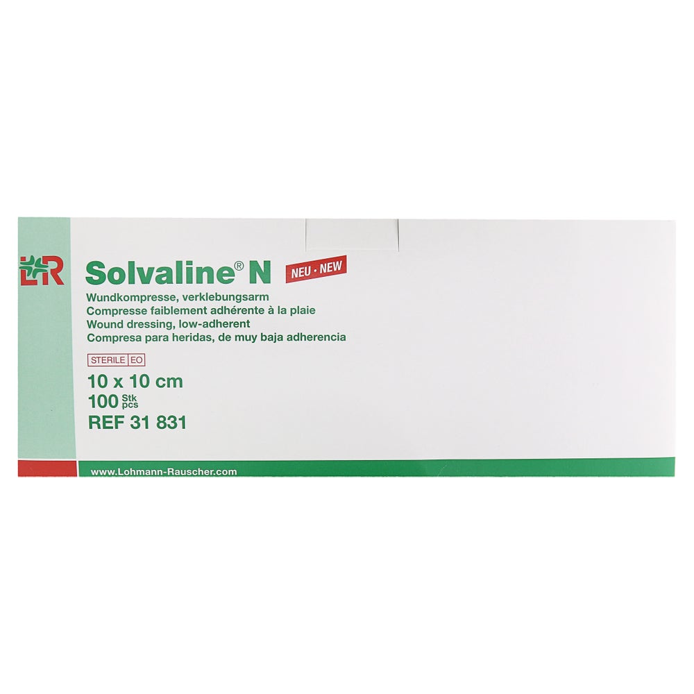 Solvaline N Kompressen 10x10 cm steril 100 St