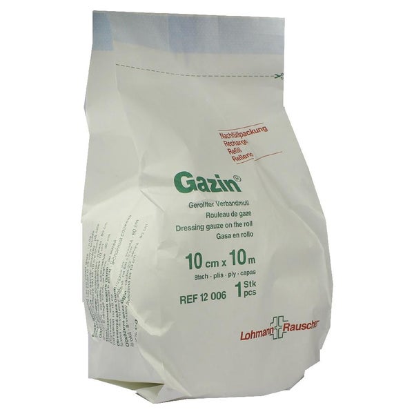 Lohmann Rauscher Gazin Verbandmull gerollt 8-fach Nachfüllpack 10 cm x 10 m 1 St