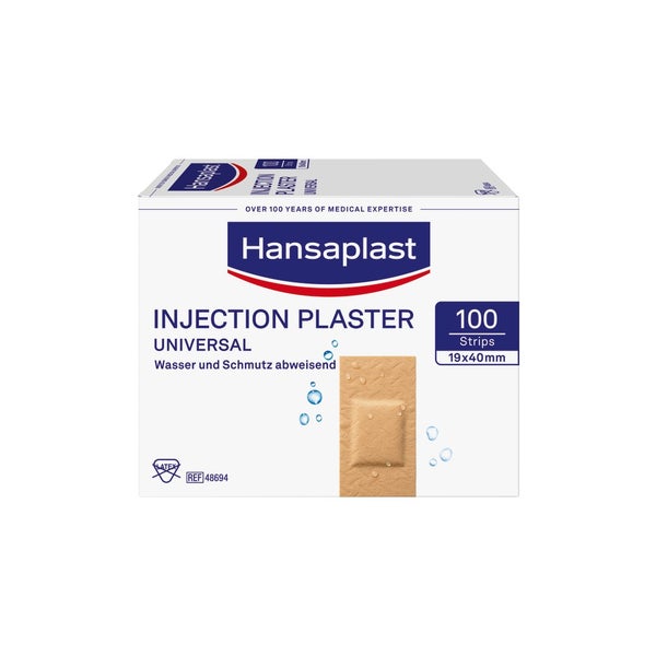 Beiersdorf Hansaplast Universal Water Resistant Injektionspfl., 1,9 x 4 cm (100 Stck.) 100 St