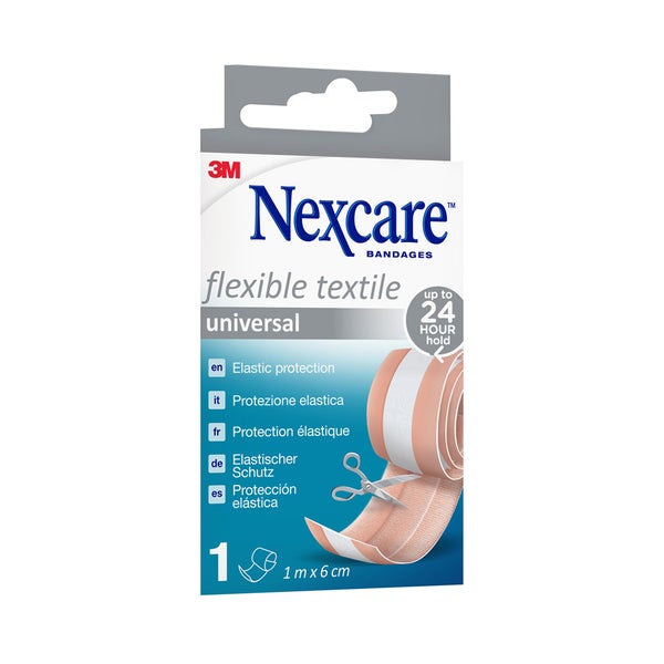 Nexcare Flexible Textile Universal Band Pflaster, 1 m x 6 cm 1 St
