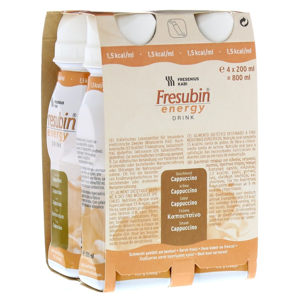 Fresubin Energy Drink Cappuccino Trinkfl 4X200 ml