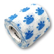 Produktabbildung: LisaCare selbstklebender Verband - Tatze Blau - 5cm x 4,5cm 1 St