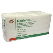 Gazin Mullkomp.10x10 cm unsteril 16fach 100 St