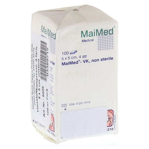 Vliesstoff-kompressen Unsteril 5x5 cm 4f 100 St