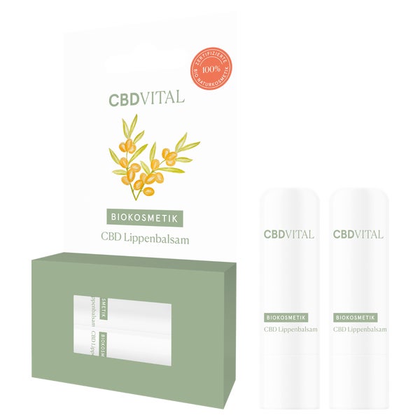 CBD VITAL Lippenbalsam mit CBD |schnelle, natürliche Pflege 2 St