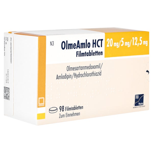 OLMEAMLO HCT 20 mg/5 mg/12,5 mg Filmtabletten 98 St