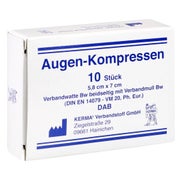 Produktabbildung: Augenkompressen 5,8x7 cm unsteril 10 St