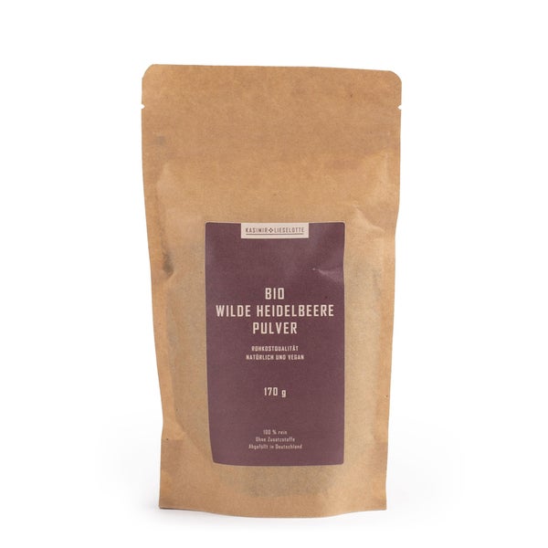 Kasimir+Lieselotte Wilde Heidelbeere Pulver Bio 170 g