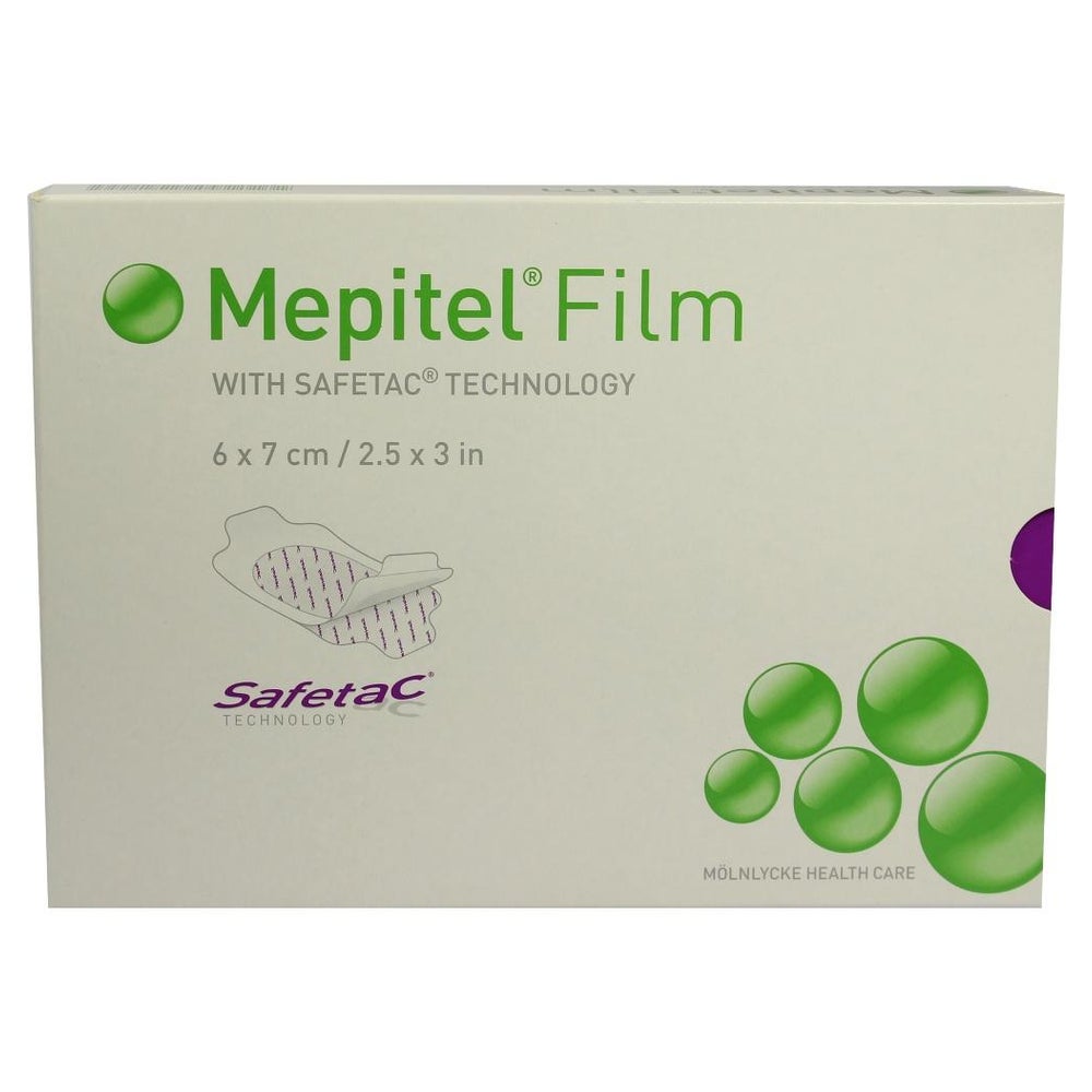 Mepitel Film Folienverband 6x7 cm 10 St