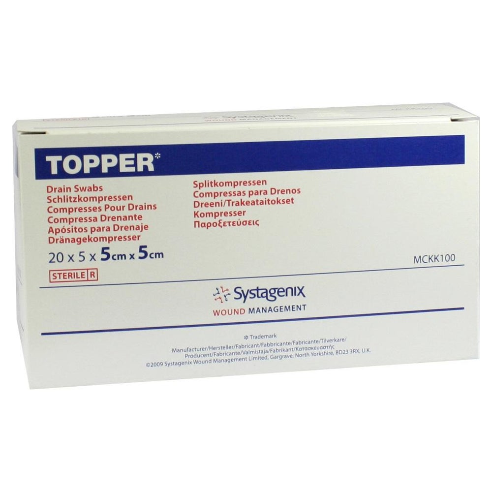 Topper Schlitzkompressen 5x5 cm steril 20X5 St