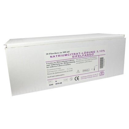 Ratiomed Natriumcitrat 3,13% – 100x 10 Ml Ampullen, Sterile Lösung